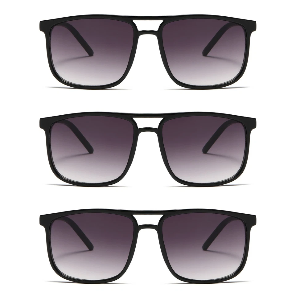 3 Pairs Mens Womens Unisex Aviator Classic Sunglasses for Driving Outdoor UV400 - Image 1 of 1