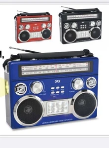 Radio QFX 3 BANDAS FM, AM, Radio de onda corta con Bluetooth + Linterna R-333BT BL - Imagen 1 de 6