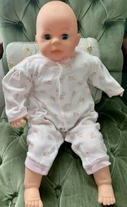 Vtg De Luxe Manufacturing Baby Doll Soft Body Sleepy Eyes 21” Bald Rare - Picture 1 of 13