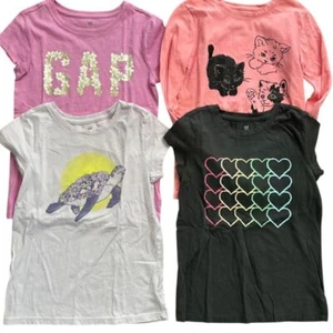 NWT Gap Girls Size 10 Large Graphic T-Shirt Bundle of 4 - Picture 1 of 1