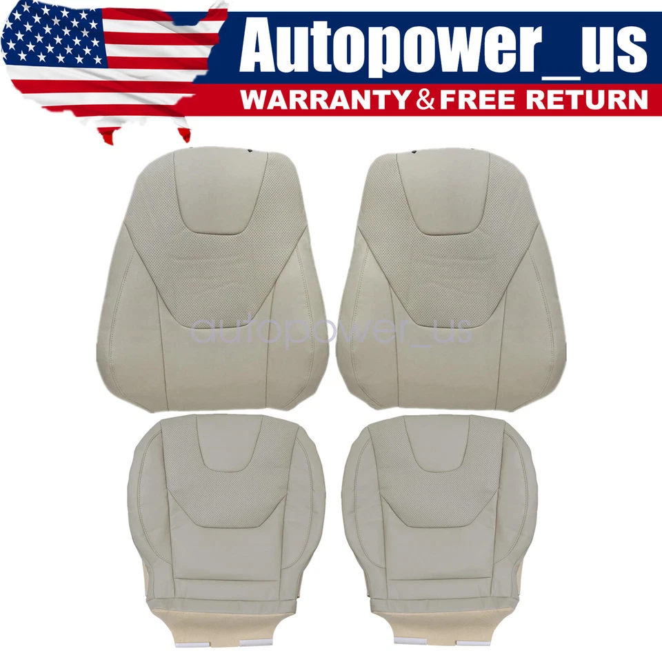 For Ford Fusion Titanium 2013-2017 Driver Passenger Bottom Top Seat Cover Tan - Image 1 of 1
