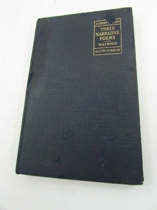 Three Narrative Poems Coleridge Arnold Tennyson ed by Waltrous 1924 HC 34501 - Picture 1 of 7