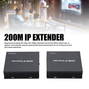 Hot HD Multimedia Interface 200m KVM IP Extender 1920x1080 60hz Over Cat5e/6 Eth
