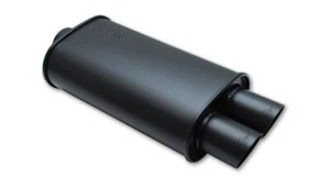 Vibrant 1149 for StreetPower FLAT BLACK Oval Muffler With Dual 3in Outlet - 3in - Foto 1 di 3