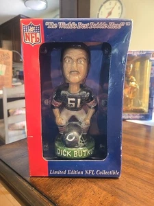 Bobble Dreams Chicago Bears Dick Butkus LE handgefertigt & bemalt Wackelkopf Neu im Karton - Bild 1 von 8