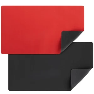 Paquete de 2 alfombrillas de juego de cartas para Magic The Gathering, JCC, juegos de mesa, magia de mesa (negro/rojo, 24x14 pulgadas) - Imagen 1 de 10
