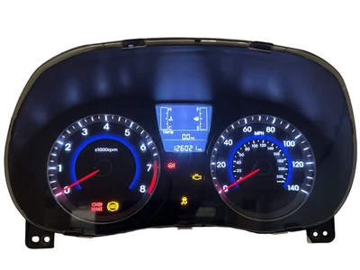 Cuadro de instrumentos velocímetro panel de instrumentos 2015-17 Hyundai Accent 126.021 millas Foto 1 de 3