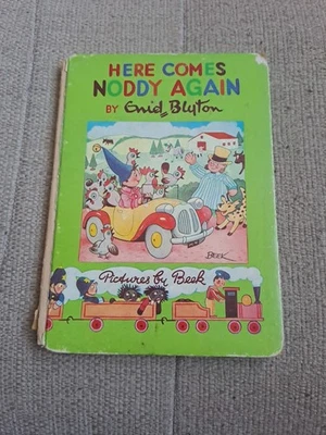 Here Comes Noddy Again By Enid Blyton Hardback  No.4 1950s - Image 1 of 4