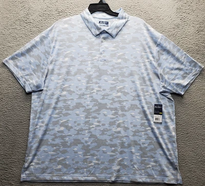 Camisa Polo de Golf Ben Hogan Para Hombres 3XL Multi Camuflaje Rendimiento Elastizada Popover UPF 50 Foto 1 de 4