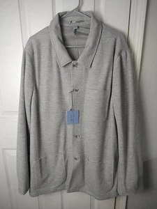 Joseph Abboud Para Hombre 2XLT Gris Tejido Tareas Chaqueta Bolsillo Informal Ajuste Moderno Botón - Imagen 1 de 14