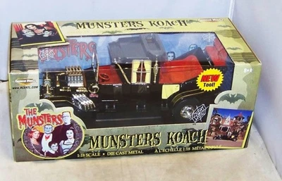 1:18 ERTL AMERICAN MUSCLE THE MUNSTERS KOACH BARRIS CUSTOM HOT ROD DRAGSTER 2002 - Image 1 of 4