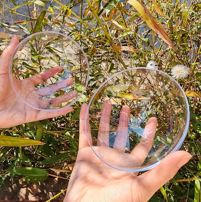 Palline Vuote in Acrilico Trasparente, Riempibili, Palline in Plastica Trasparen - Immagine 1 di 4