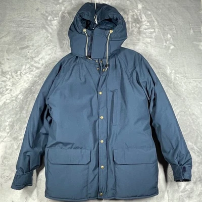 Vintage L.L.Bean Northwoods Outerwear Blue Hooded Parka Jacket Men's Size L - Image 1 of 4