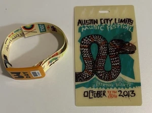Austin City Limits Festival 2013 ACL Oct 11-13th Lanyard Placard Badge Wristband - Picture 1 of 7