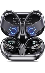 Wireless Earbuds Bluetooth Kopfhörer 120H Spielzeit Stereo Ohrhörer Bluetooth 5. - Bild 1 von 6