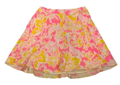 Falda acampanada Lilly Pulitzer Levy - talla 6 - Kir Royal Pink Oh la la print Nueva con etiquetas Foto 1 de 4