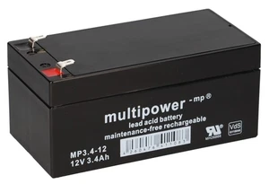 Batería de plomo multipotencia MP3.4-12 12 V 3,4 Ah VdS Faston 4,8 LC-R123R4PG - Imagen 1 de 8
