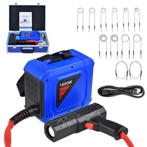 1800W Magnetic Induction Heater Kit Tool For Automotive Flameless Heat+12 Coils- - Foto 1 di 14