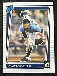 2021 Donruss Optic #141b Logan Gilbert Rated Rookie Seattle Mariners - Picture 1 of 2