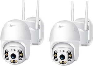 2 PEZZI Telecamera PTZ WiFi Esterno ICSEE - Camera Wireless Smart con Speed Zoom - Foto 1 di 4