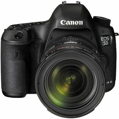 Canon EOS 5D Mark III 22.3 MP DSLR Camera + EF 24-70mm f/4 L IS Lens Kit (Black) - Image 1 of 4