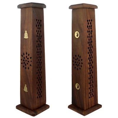 Incense stick holder smoking box incense tower wooden ornamentation - Image 1 of 3