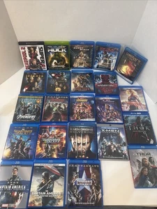 23 MCU Marvel Avengers Blu Ray / 4K Movie Collection Lot Thor X-Men Captain Iron - Picture 1 of 12