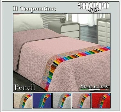 TRAPUNTINO 1 POSTO CHARRO  BALZA STAMPA DIGITALE MATITE COPRILETTO TRAPUNTATO - Immagine 1 di 4