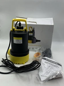Bomba de sumidero sumergible automática 2450 gph para piscina, elevación máxima de 30 pies 1/3 hp - SHPS FST - Imagen 1 de 13