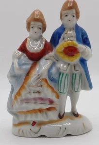 Occupied Japan Porcelain Courting Victorian Colonial Man and Women Figurine - Picture 1 of 9