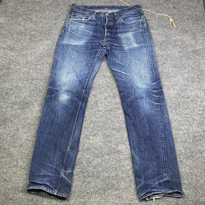 Warehouse & Co Jeans Mens 33 Blue Selvedge Denim Straight Leg Made in Japan - Image 1 of 4
