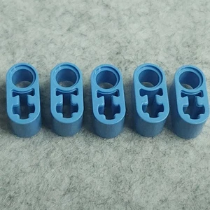 LEGO Technic Liftarm Thick 1x2 Axle Hole 60483 Medium Blue Lot of 5 Genuine Used - Picture 1 of 5