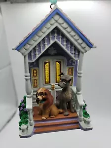 Libro di schizzi Disney donna e vagabondo casa pan di zenzero ornamento natalizio nuova etichetta - Foto 1 di 4
