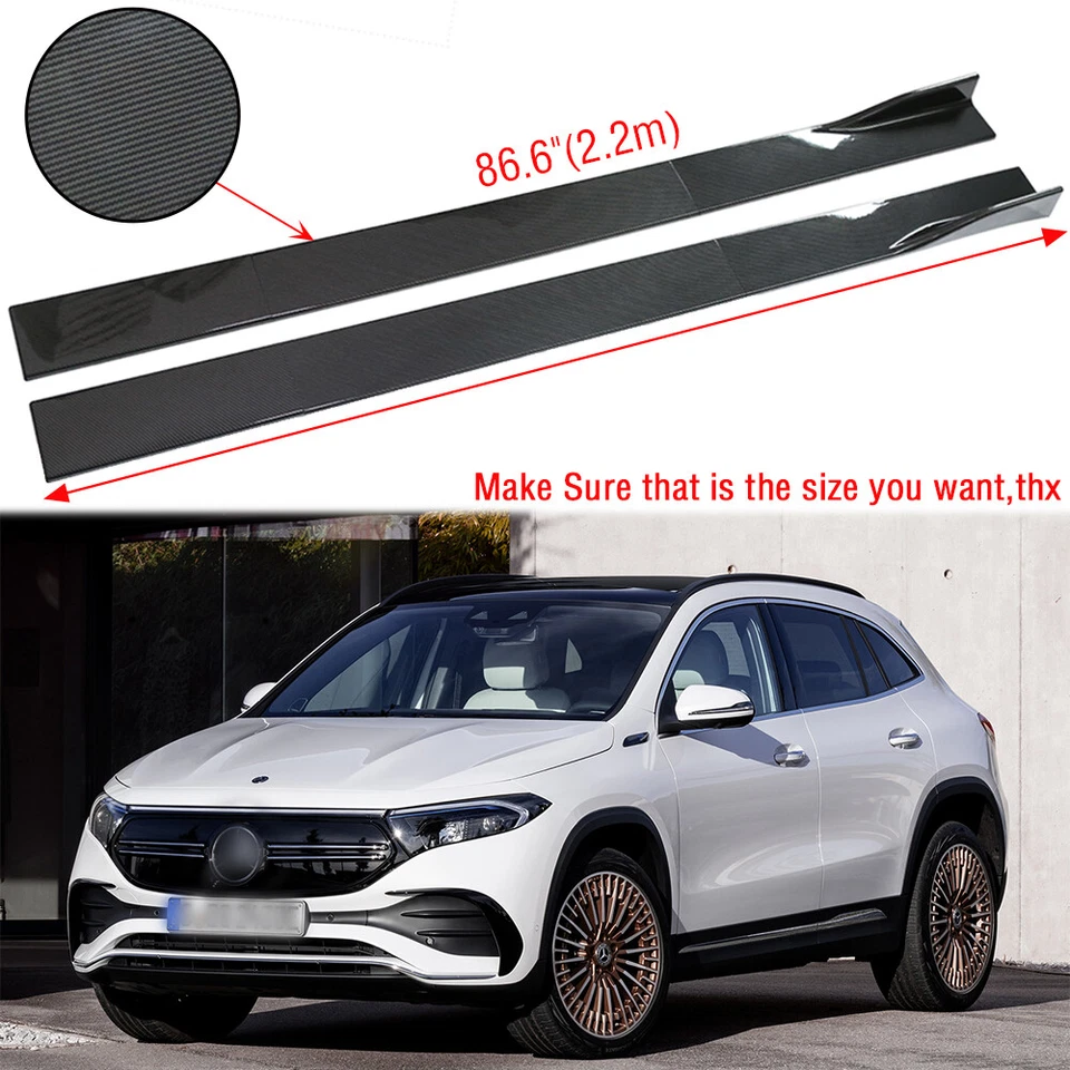 Carbon Fiber 86.6'' Side Skirt Extension Rocker Panels Lip For Mazda CX-3 CX-5 9 — 第 1/4 张图片