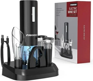 Electric Wine Opener with Charging Base Moocoo Cordless Electric Wine In Gray - Picture 1 of 6