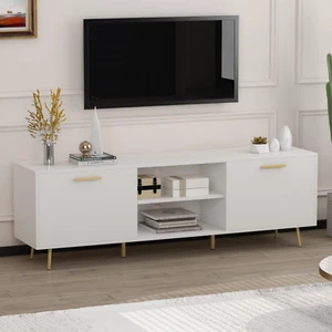 Modern TV Stand for Tvs up to 75 Inch, Entertainment Center TV Console Table wit - Picture 1 of 6