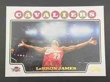 2008-09 Topps #23 LEBRON JAMES | Iconic Chalk Toss 💨 GOLD FOIL Parallel MINT