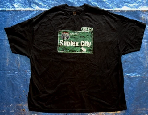 WWE Brock Lesnar Suplex City Vintage Wrestling Tee Shirt - 4XL Cover