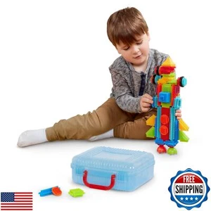 Battat- Bristle Blocks- STEM Interlocking Building Blocks- 50 pc Playset- Reu - Picture 1 of 5