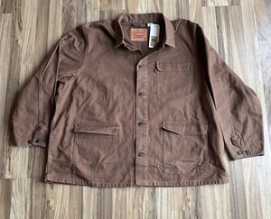 Neu mit Etikett ~ Levi Strauss braune Canvas-Feldjacke 4 Taschen Herren Gr. 3XL UVP $ 98 - Bild 1 von 5
