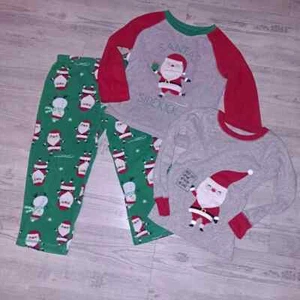 Christmas Pajamas - Carter's 3 piece PJ Set - Boys Size 5t - Santa's Sidekick - Bild 1 von 5