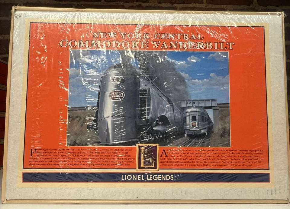 0 Gauge LIONEL 6-18045 NYC Commodore Vanderbilt 4-6-4 Locomotive & Tender