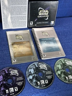 Star War Galaxies: Empire Divided (2003) - 3 Disc Set - missing big box - Image 1 of 4