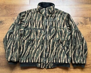 Rare Autumnwood Outfitters Camo 100% Wool Full Zip Jacket Mens Medium USA - Picture 1 of 12