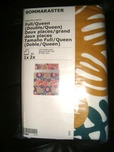 Nuovo copripiumone completo/queen Ikea Sommaraster e 2 federe multicolore nuovo con scatola - Foto 1 di 15