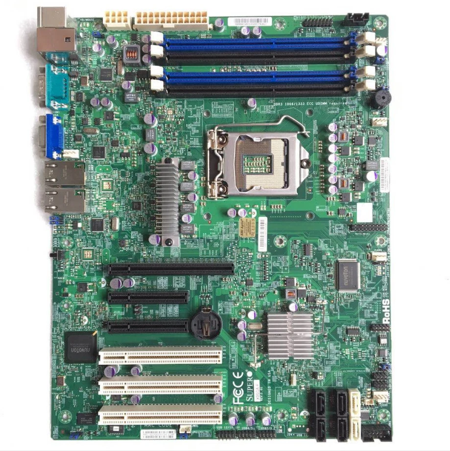Supermicro X9SCA-F single-channel for workstation server CPU C204 1155 pin - Image 1 of 2