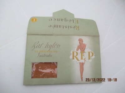 Bas Nylon Vintage Taille 2 Véritable 1950 1960