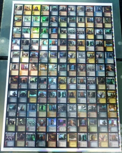 TCG 5 /Lord of the Rings Spread / Uncut Sheet Siege of Gondor R Foil German - Picture 1 of 2