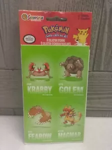Vintage Pokemon Sandylion 8 Collector Sticker Set Neu Sealed 1999 Nintendo - Bild 1 von 15