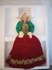 Holiday Jewel Porcelain Barbie Nrfb Mattel #14311 New In Box 1995